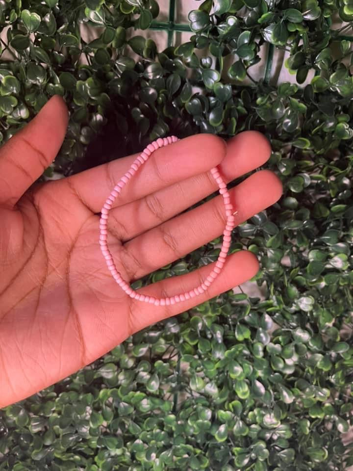 Pink love anklet