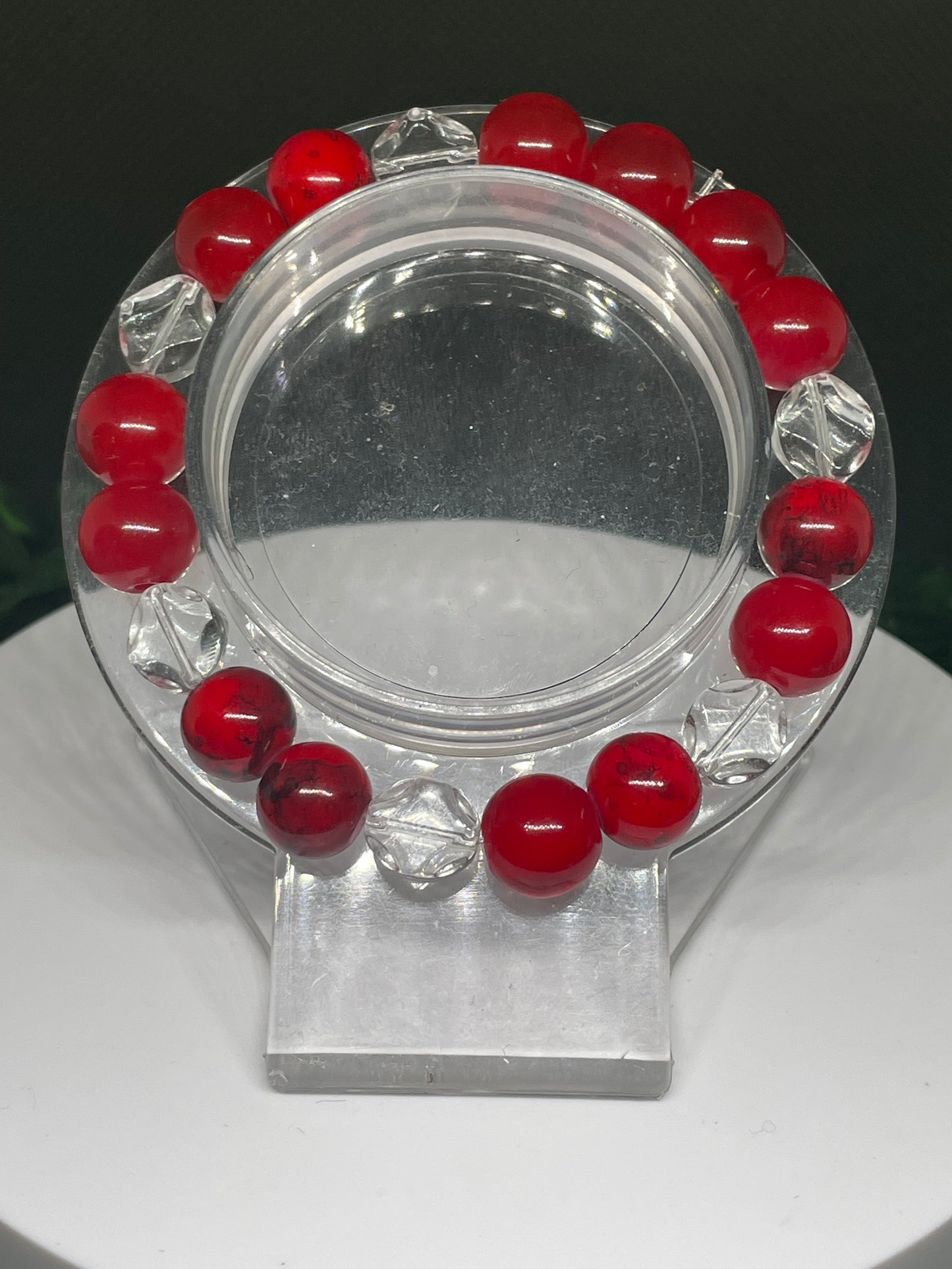 Blood red bracelet