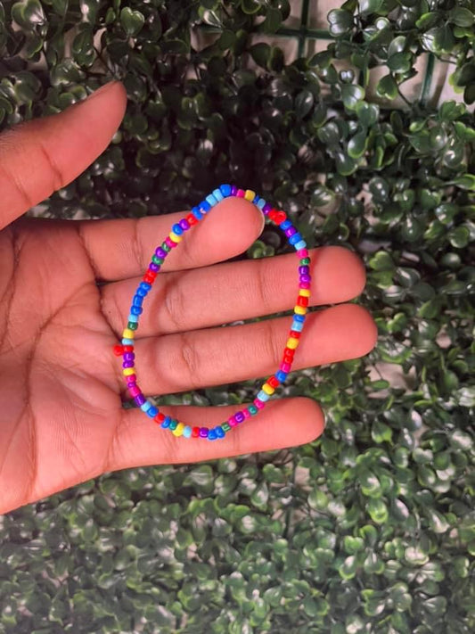 Colorful mama anklet