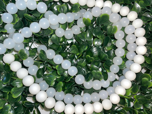 Clear white beads strand bundle