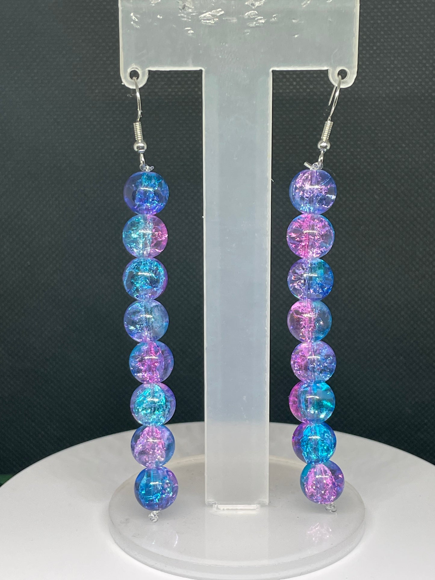 Purple mystery earrings