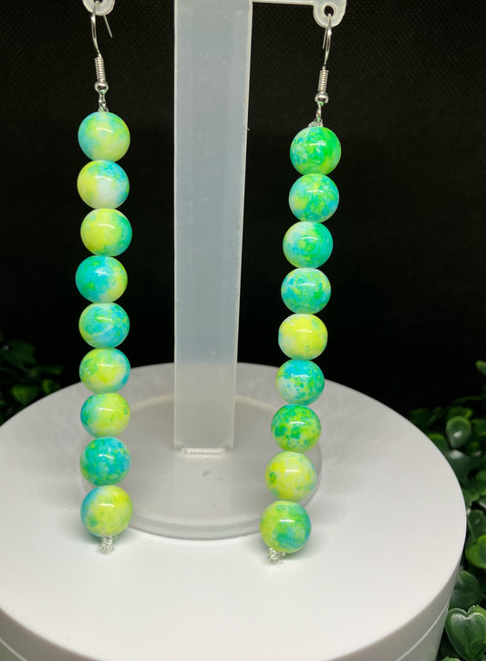 Minity green earrings