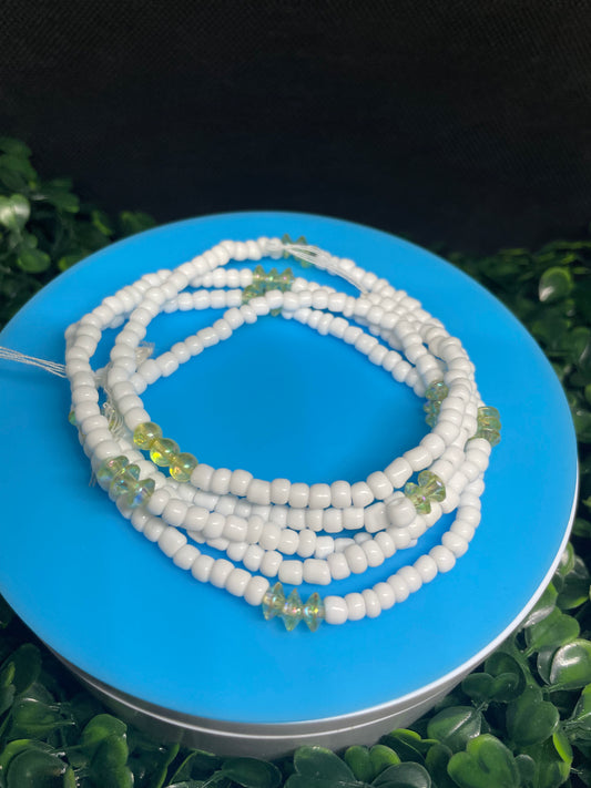 White GYTC wasitbeads