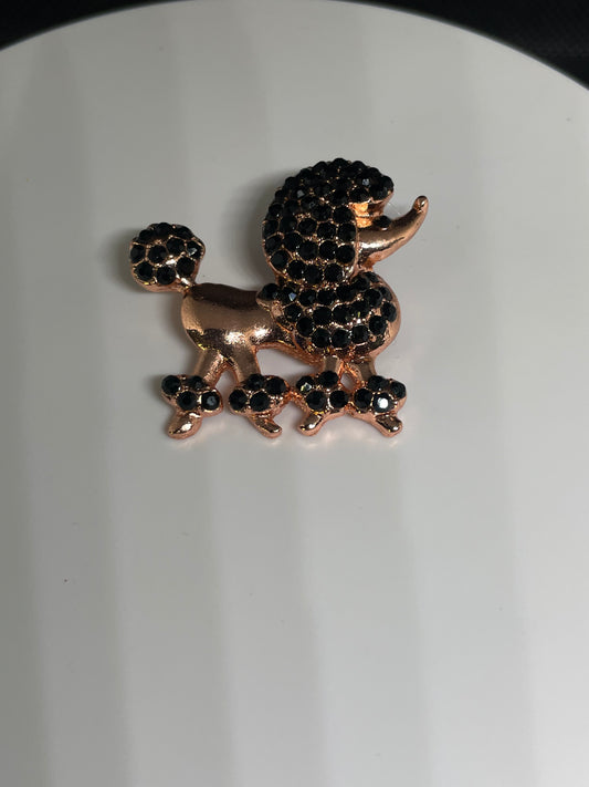 Poooo dog jacket pin