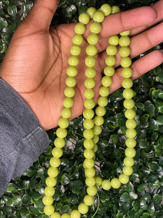 Yellow gold bead strands