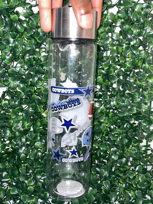 Dallas cows water bottle