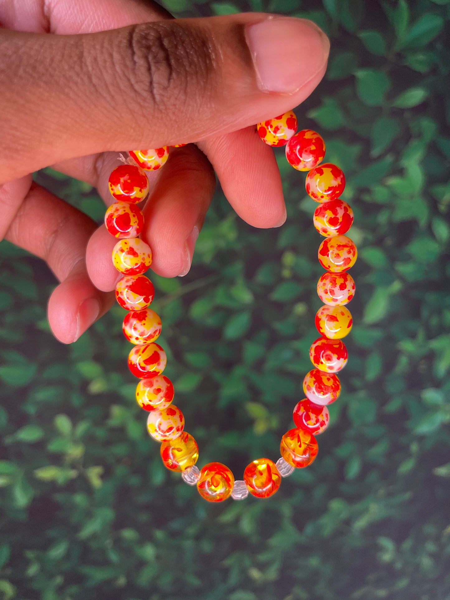 Fresh fire beaded bracelet